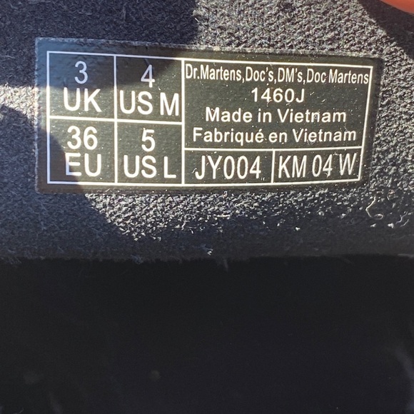 Dr. Martens 1460J combat boots size 5 ladies patent leather grunge y2k retro - Picture 2 of 11